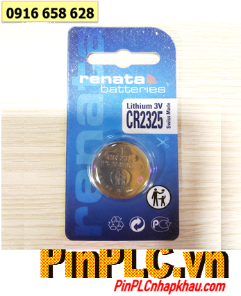 Renata CR2325, Pin 3v lithium Renata CR2325 (23mmx2.5mm) chính hãng _Made in Swiss (Loại vỉ 1viên)